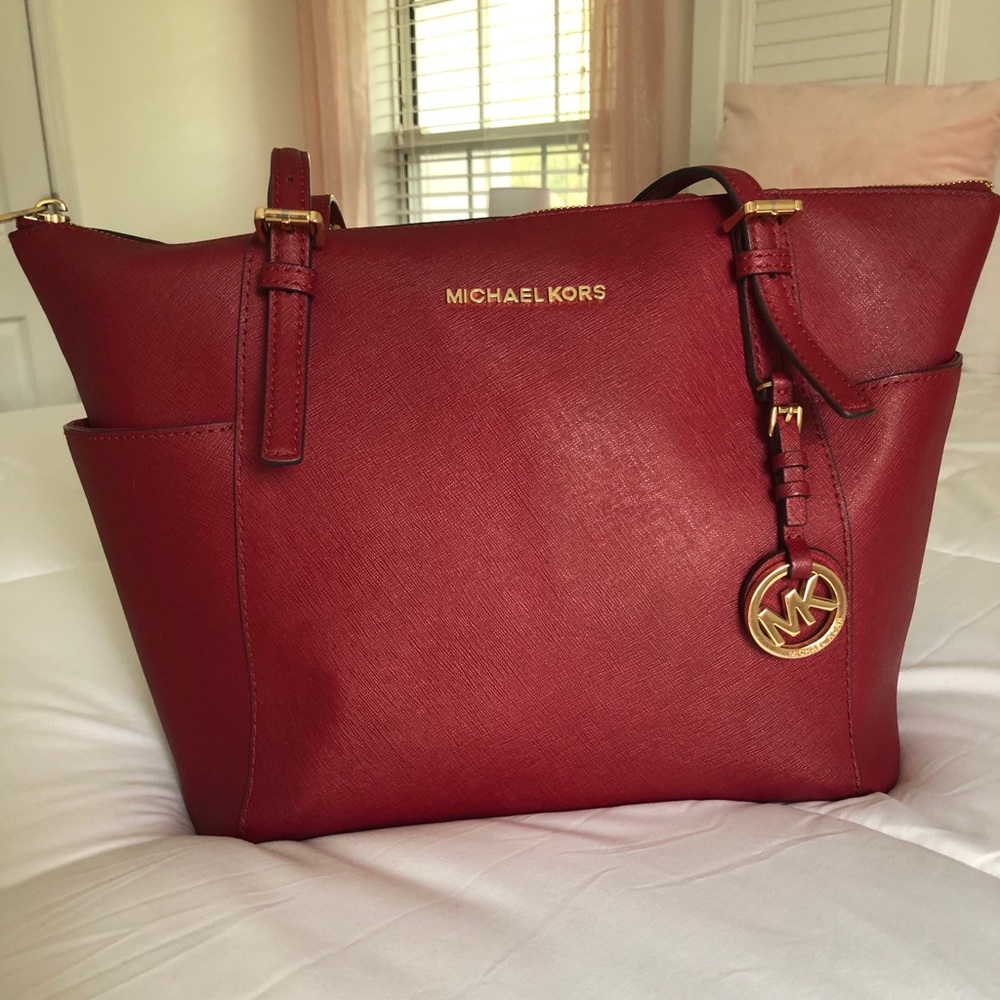 Burgundy Michael Kors Bag